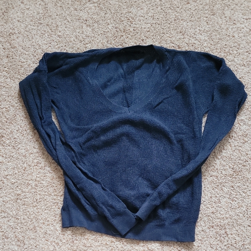 Prana Dark Blue Knit Top